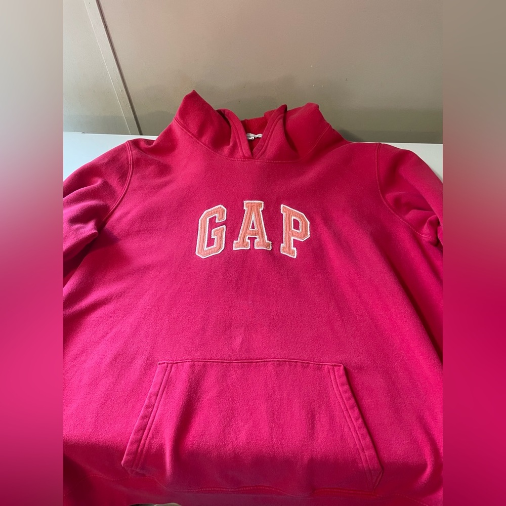 Womens pink GAP hoodie size XL